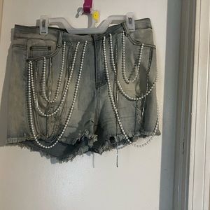 Jeweled women’s shorts